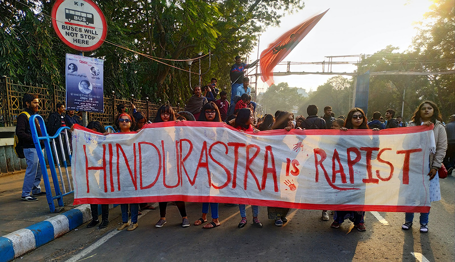 Rapist is you Hindu Rashtra Banner