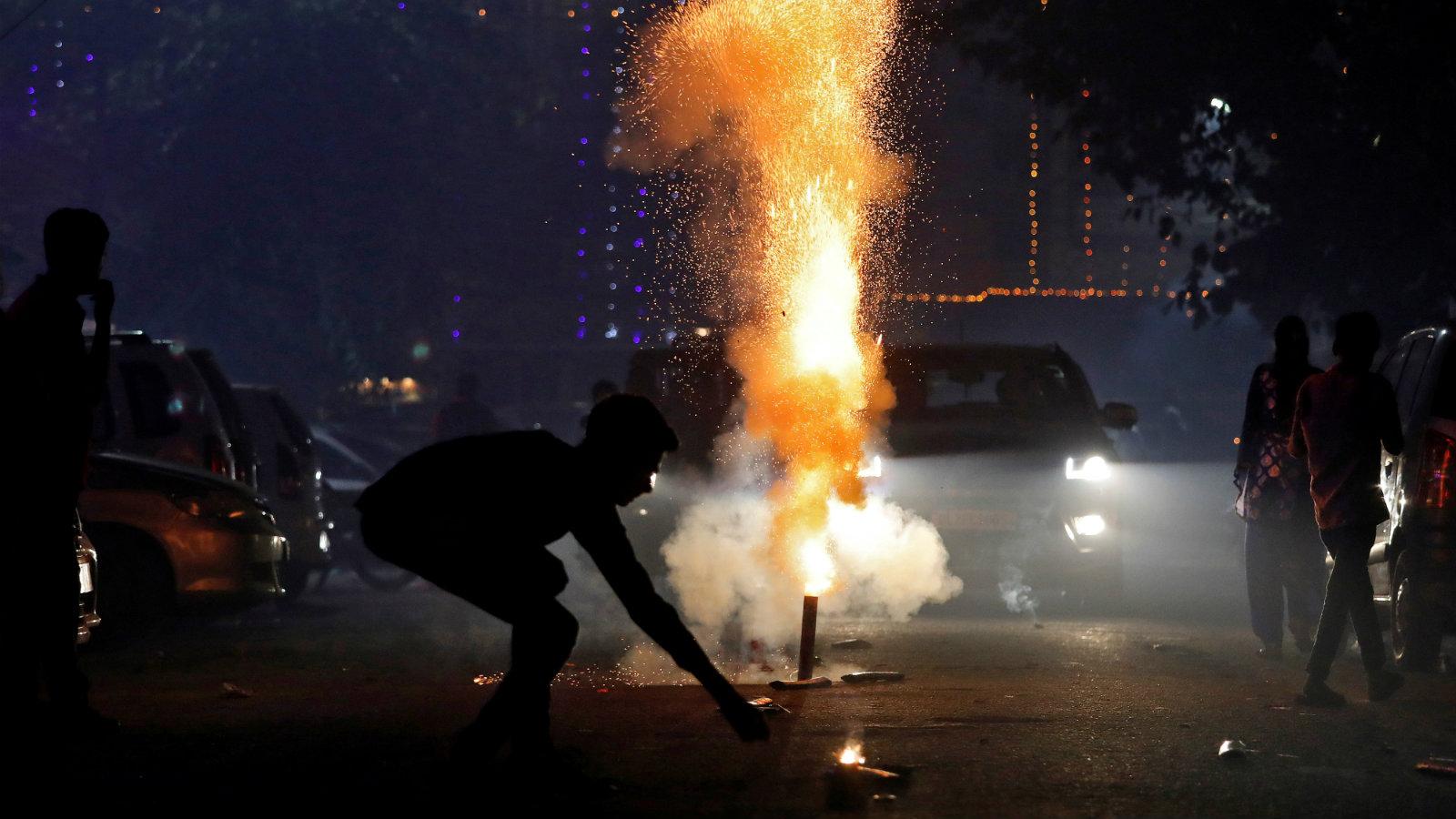 delhi diwali firecrackers pollution