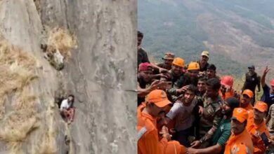 1012929 indian army rescues man trapped on mountain