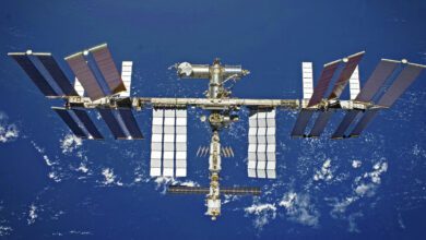 International Space Station pillars