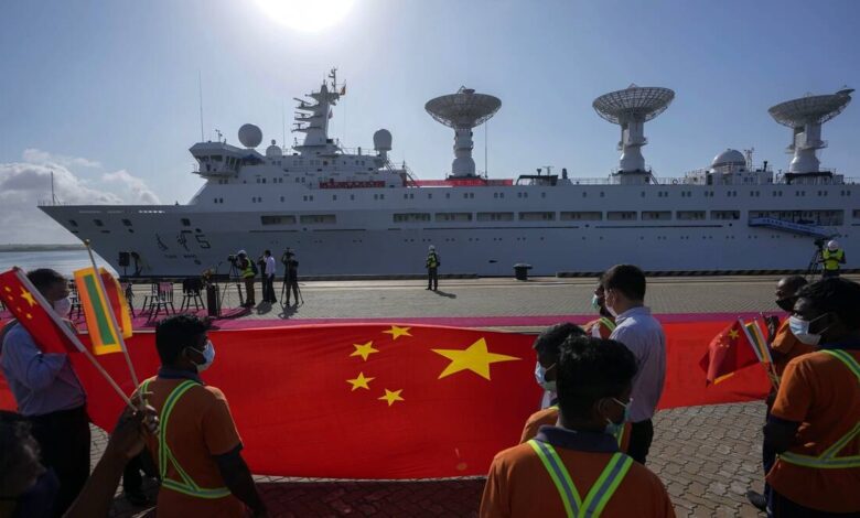 China spy ship Yuan Wang 5