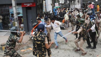 13patna lathicharge on bjp workers