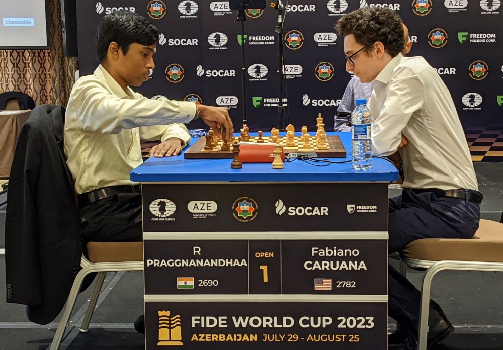 Chess World Cup: Pragg-Carlsen final heads into tie-breakers