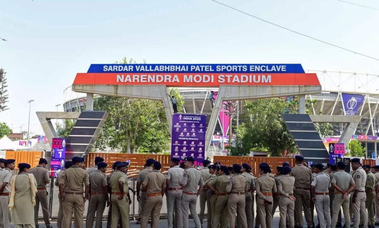 more than 11000 security personnel to be deployed in ahmedabad on india pak match day