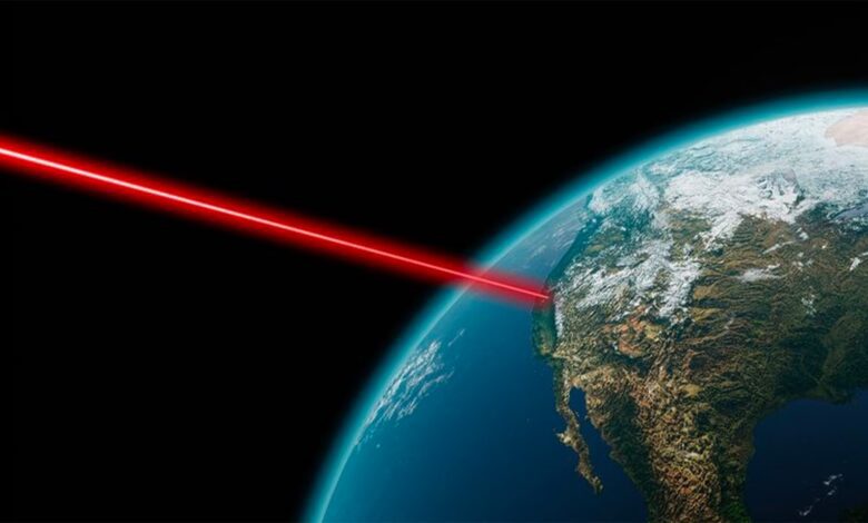The Earth received a laser beamed message from 16 million kilometres away What it means