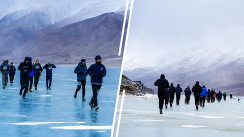 world's highest frozen lake marathon