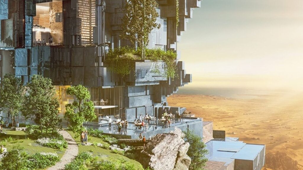 futuristic eco-city