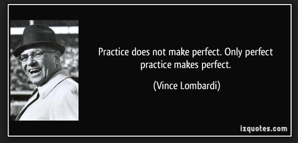 Practice makes a person perfect